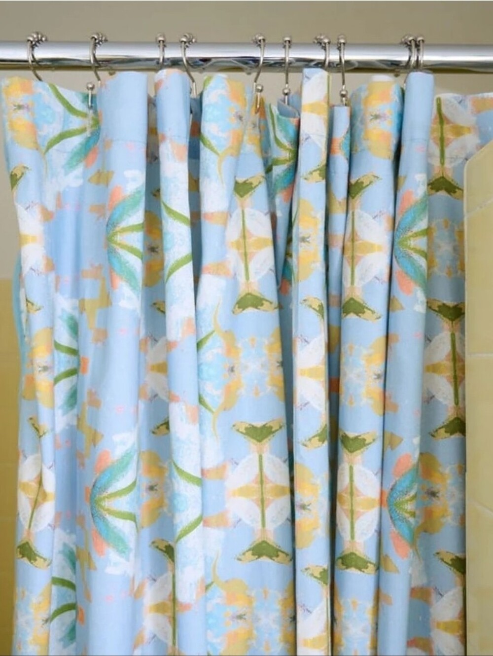Laura Park English Garden Design Shower Curtain 72"x72" NWT